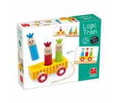 Tren Lógico Juego Educativo con Piezas de Madera 59454 GOULA