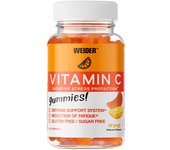 Weider - Vitamin C 84 gummies - Sin azúcares y libre de gluten - Sabor Naranja