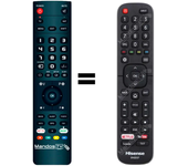 Mando a distancia programado para TV modelo UB50EC591 de HISENSE