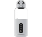 Calentador de biberones portátil para bebé, carga USB, temperatura ajustable y pantalla, calentador de agua eléctrico inalámbrico para bebé al aire libre