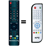 Mandos.tv DTR-116CPV para NPG mando a distancia programado