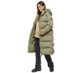 Ropa mujer Chaquetas Superdry Chaqueta Puffer Longline Verde