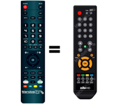 Mandos.tv TDT-COMBO para TELEVES mando a distancia programado