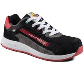 CALZADO DE SEGURIDAD ABARTH MODELO 595 NEGRO-ROJO S3 + HRO +SRC, zapatos, zapatillas, deportivos para el trabajo