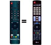 Mando a distancia programado para TV modelo 55LM860V de LG