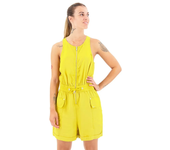 Superdry Mono Corto Quincy Summer Amarillo Mujer