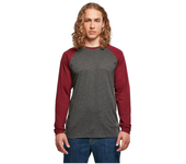 Build Your Brand Camiseta De Manga Larga Contrast Raglan