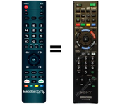 Mandos.tv KDL-40W605 para SONY mando a distancia programado