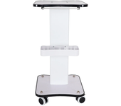 Rolling Trolley Cart Beauty Salon Storage Cart White Super Load Bearing With Universal Caster