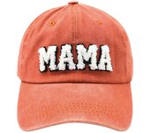 Sombrero de la mamá de las mujeres, regalo para la mamá, ajustable Retro vieja gorra de béisbol mamá carta bordada