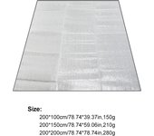 Manta de Camping Ultraligera Impermeable para Picnic en Playa Alfombra de Esponja EVA y Lámina de Aluminio Pad de Sueño para Tienda Exterior