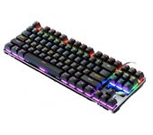 Teclado mecánico metálico 87 teclas 104 teclas eje verde luminoso eje negro accesorios informáticos juego de bloques de color