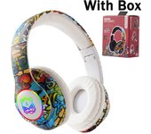 BLUEKAKAWireless Headset Flash Light Kids Ear Headphones with Mic Bluetooth Headsets Stereo Music Game Headphone Girls Boys Gift