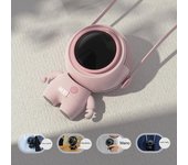 Ventilador de cuello colgante de astronauta de mano, recargable por USB, mini ventilador multifunción