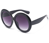 Gafas de sol redondas grandes Vintage para mujer, gafas de sol femeninas de gran tamaño con gradiente marrón, marca de lujo de diseñador, sombras transparentes de espejo