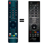 Mandos.tv CT-90345 para TOSHIBA mando a distancia programado