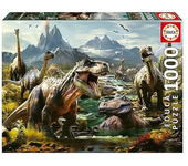 Educa Puzzle Dinosaurios Feroces 1000 Piezas 19924