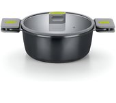 Bra Life (A520324) - Cacerola Alta 24cm para Inducción, Gas, Vitro, Eléctrica y Horno
