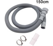70/150/200cm Drain Pipe Washing Machine Dishwasher Drain Waste Hose Extension Pipe With Hose Clamps Set Wash Machine Accesories