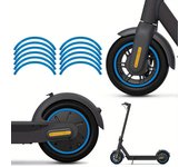 10pcs Scooter Reflective Stickers Waterproof Reflective Wheel Stickers for Ninebot Max G30 Electric Scooter
