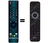 Mandos.tv 221TE2LB para PHILIPS mando a distancia programado