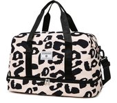 Bolsa De Viaje De Mujer Con Estampados Animal Amplio Y Duradera Capacidad Grande De Nylon Bolsa Deportiva Para Fin De Semana Y Noche