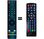 Mandos.tv DVBT2-61 para STARLINE mando a distancia programado