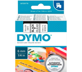 Dymo Cinta D1 Etiquetas 43610 Casete 6 Mm