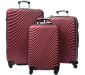 Maletas de Viaje Rígidas ABS,Maleta Trolley Cabina Ligero Duradero con 4 Ruedas Dobles Giratorias y Cierre TSA (S M L )