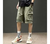Cargo shorts men's summer loose-fitting five-point pants multi-pocket functional sports pants
