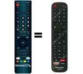 Mando a distancia programado para TV modelo H50AE6000 de HISENSE
