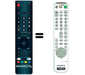 Mandos.tv RMT-V406 para SONY mando a distancia programado