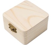 8x8x4.5cm Plain Natural Wooden Packing Box Storage Box Gift Box Wooden Storage Box Home Sundries Storage Box
