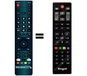 Mandos.tv RS8100Y para ENGEL mando a distancia programado