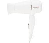 Secador de pelo plegable y compacto, 1400W ligero y portátil y con voltaje dual, óptimo para viajar, saludable y sin encrespamiento