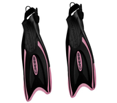 Cressi Aletas De Buceo Palau Negro,Rosa Adulto