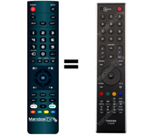 Mandos.tv CT-90287 para TOSHIBA mando a distancia programado