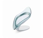 Jabonera en Forma de Hoja de Plástico ABS con Forma de Cascada. Bandeja para Jabón en Barra. Jabonera Oval Decorativa para Ducha Baño Cocina Fregaderos y Encimeras