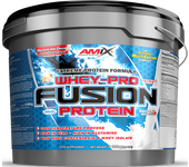 Amix WHEY PRO FUSION PROTEINA 4KG Melón-yogurt Suplemento nutricional Incremento masa muscular Proteína eficiente baja en grasas y de rápida absorción