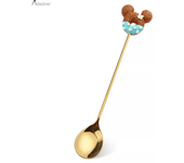 Stainless Steel Spoon Fork Cute Version Rainbow Lollipop Donut Macaron Dessert Spoons Fruit Forks Kids Set Kitchen Accessories