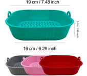 Caja de silicona para freidora de Aire, Molde reutilizable para Horno, cesta para Cocina