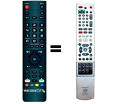 Mandos.tv DV-DS161E para HITACHI mando a distancia programado