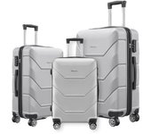 viaje rígida 4 ruedas de abs, trolley, dura y ligera, cerradura de combinación numérica, estudiantes