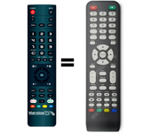 Mando a distancia programado para TV modelo NVR-751019HD de NEVIR
