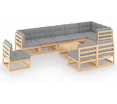 VIDAXL 3076689 juego de muebles para jardín con un diseño modular fabricado en madera de pino