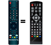 Mandos.tv DVBT2-HD-USB para DENVER mando a distancia programado