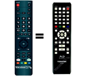 Mandos.tv SE-R0366 para TOSHIBA mando a distancia programado
