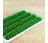 4 stripes Artificial Grass, Model Grass Tufts Fake Turfs for Patios Static Grass Tufts Grass for Crafts Mini Scene Decor