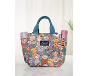 Office workers go out with rice lunch box bag thermal bento bag fashion tote bag canvas hand carrying mommy bag