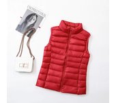 Women sleeveless women's ultra light down vests slim jacket girl gilet plus lightweight windproof warm waistcoat